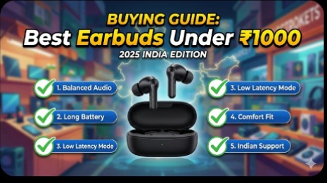 5 Things to Check Before Buying Wireless Earbuds Under ₹1000 in India (2025 Guide)