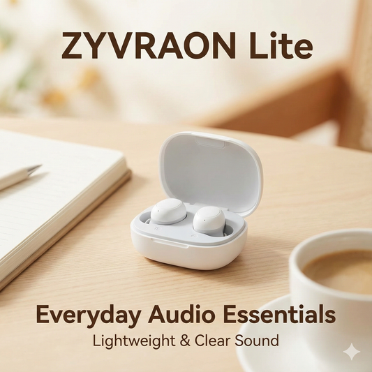 Zyvraon Lite - Everyday Wireless Earbuds | Lightweight, Clear Sound & Budget Friendly
